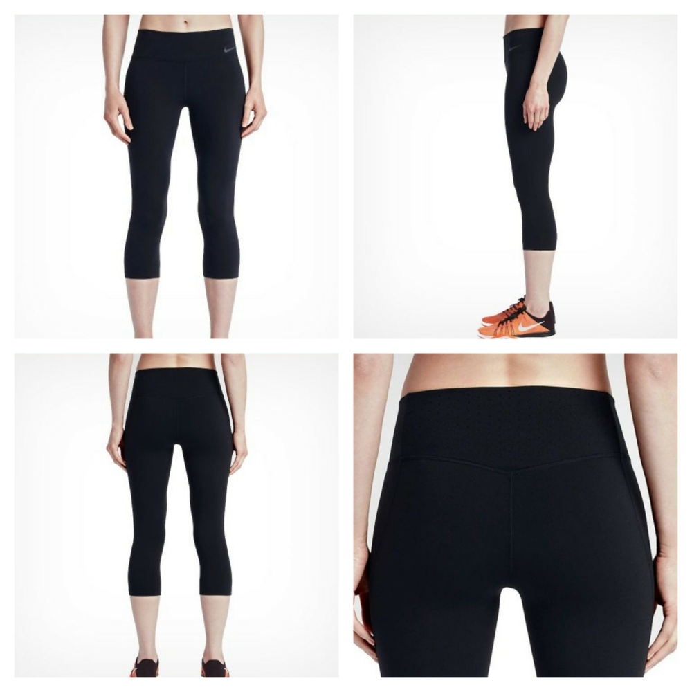 3/4 Nike Capris Leggings in Black